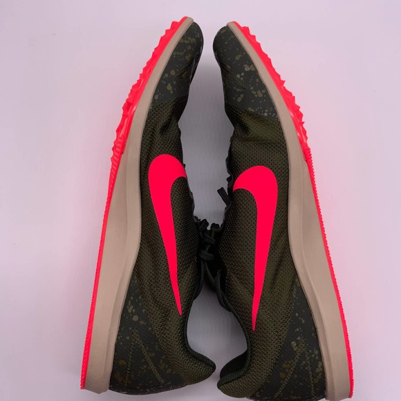Nike Zoom Rival D 10 Spikes Olive Track Cleats - Picture 6 of 8